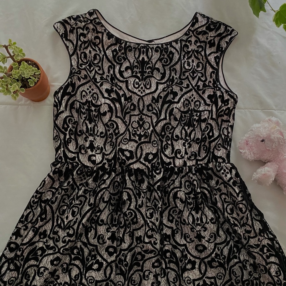 Black Embroidered Dress